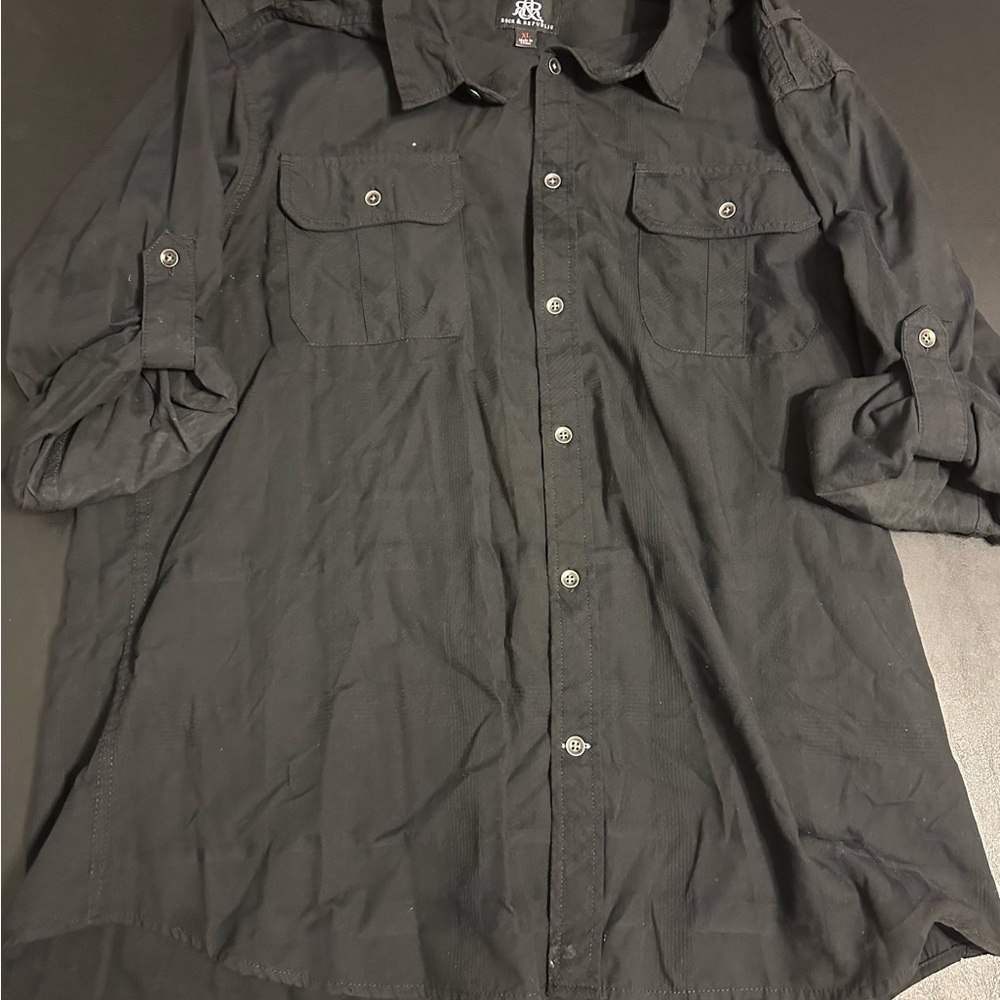 Rock & Republic Charcoal Button-Up Shirt